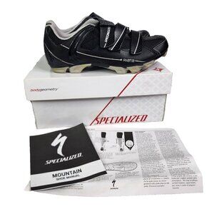 Specialized Shoes Womens 6.5 37 Riata‎ MTB Cycling Sneakers Black Hook And Loop